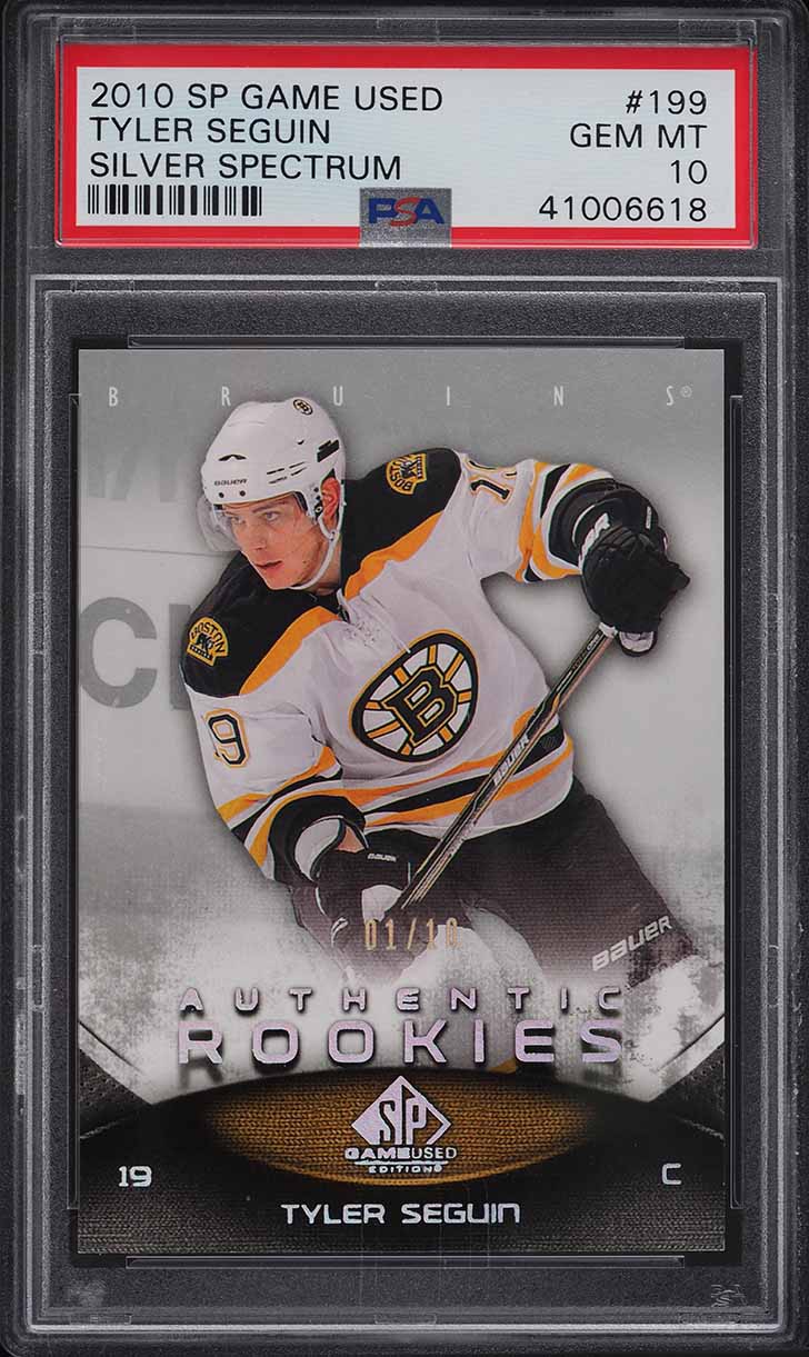 2010 SP Game Used Silver Spectrum Tyler Seguin ROOKIE 1/10 #199 PSA 10 GEM MINT