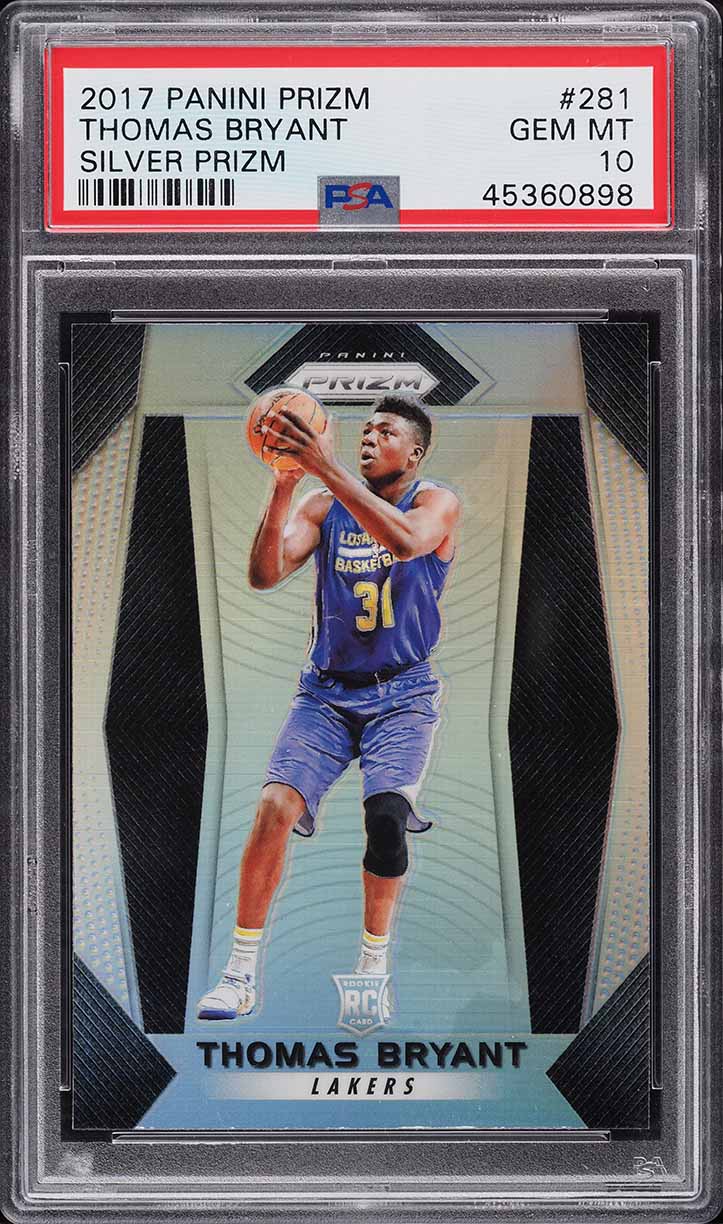 2017 Panini Prizm Silver Thomas Bryant ROOKIE #281 PSA 10 GEM MINT