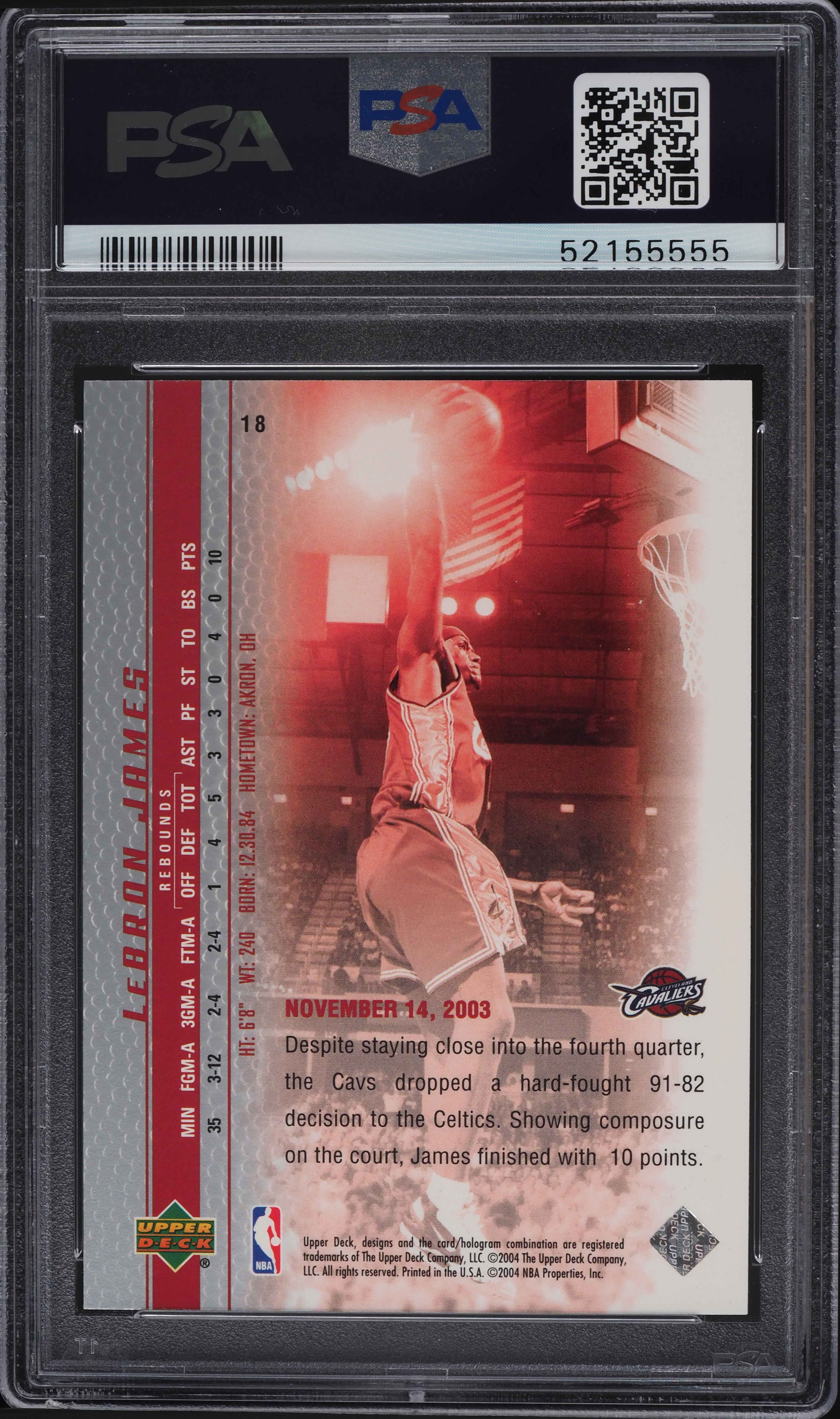 フレチャンオーダーページ 2003 Upper Deck Phenomenal Beginning LeBron James ROOKIE RC #18