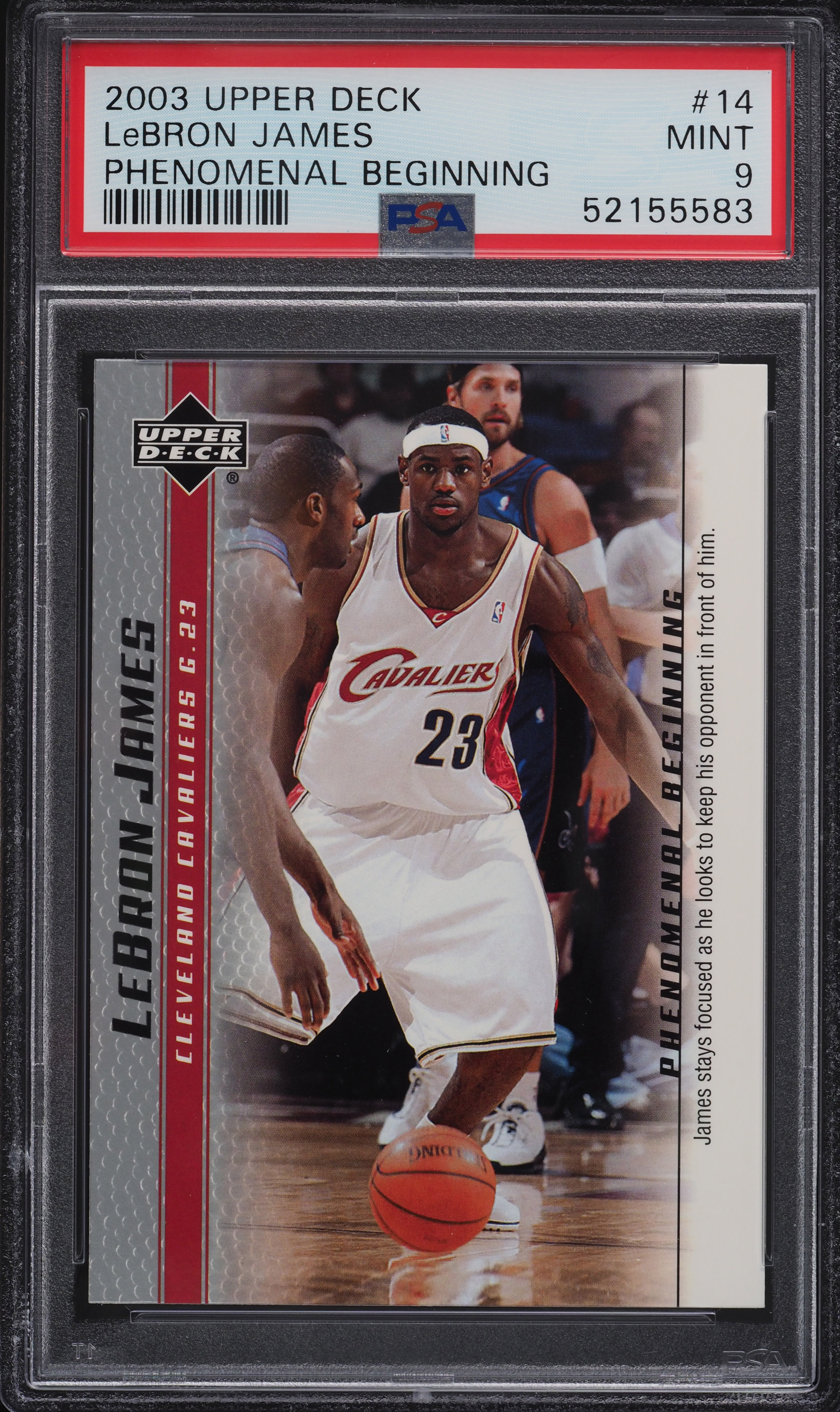 Lebron James Psa9 ルーキーRC 2003 Upper Deck Phenomenal Beginning LeBron James ROOKIE RC #14