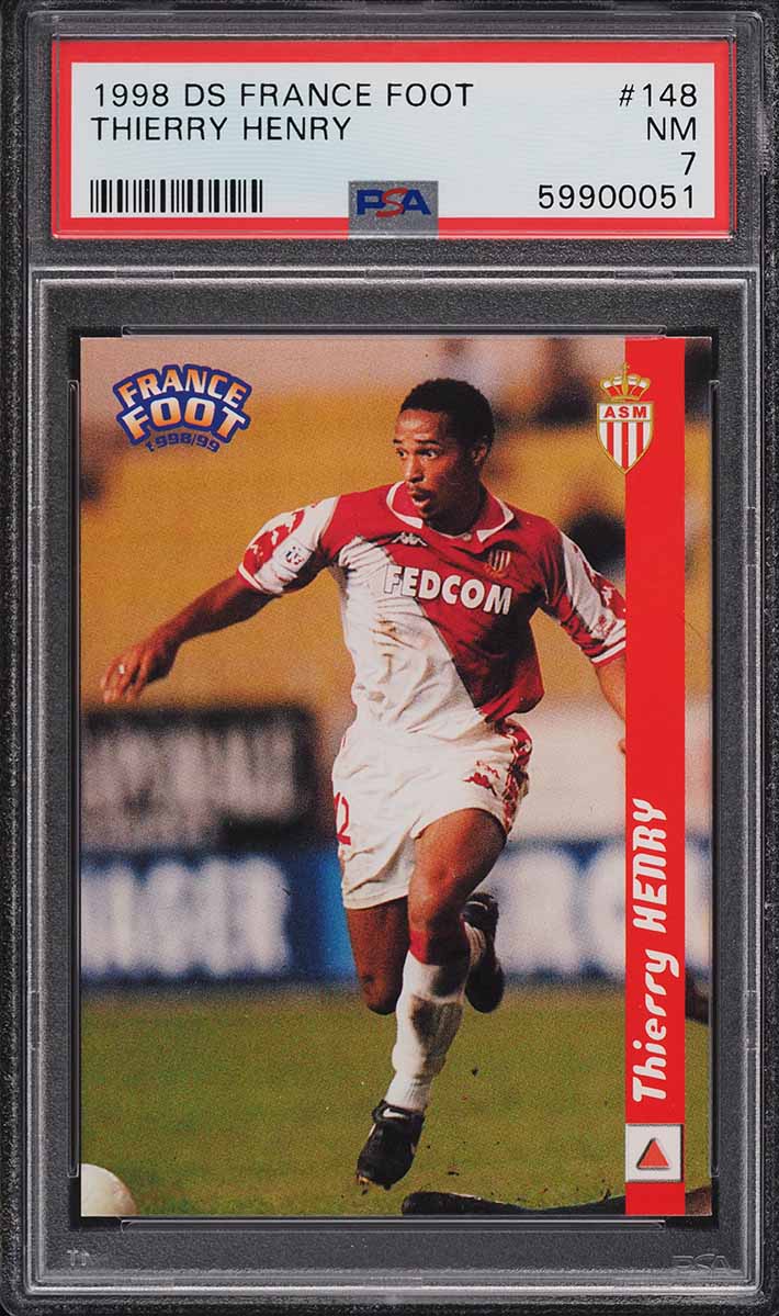 1998 DS France Foot Thierry Henry ROOKIE #148 PSA 7 NRMT