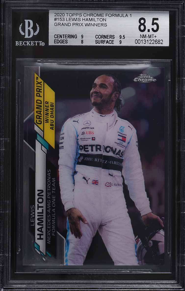 2020 Topps Chrome Formula 1 Sapphire Edition Lewis Hamilton #1 PSA