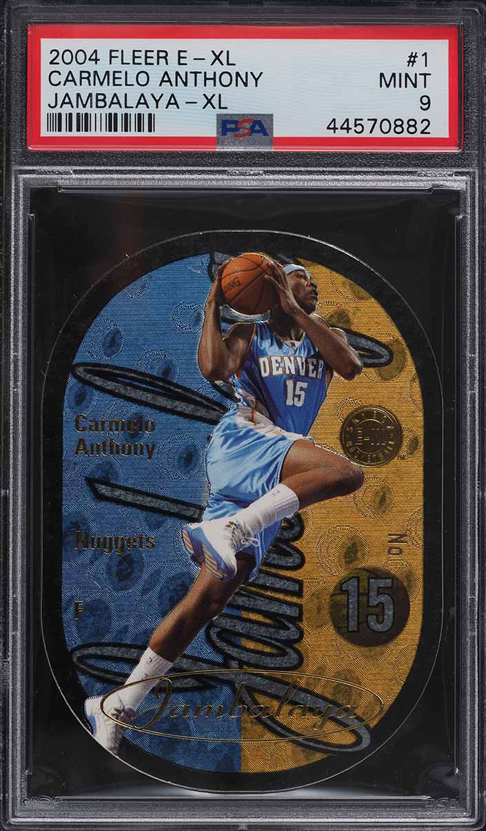 2004 SkyBox E-XL Jambalaya XL Die-Cut Carmelo Anthony #1 PSA 9