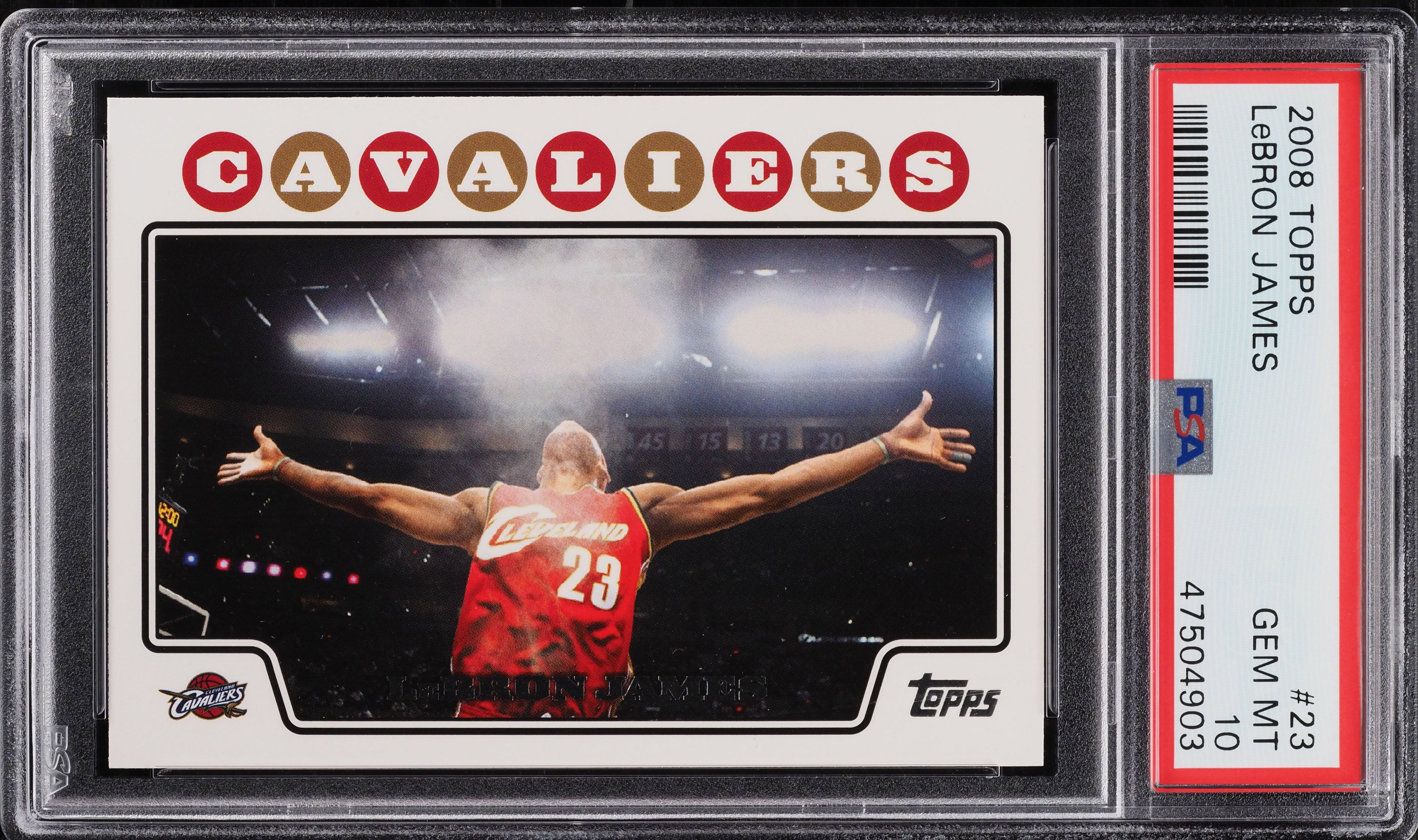 その他 Lebron James 2008 TOPPS 2008 Topps Basketball LeBron James #23 PSA 10 GEM MINT on Fanatics