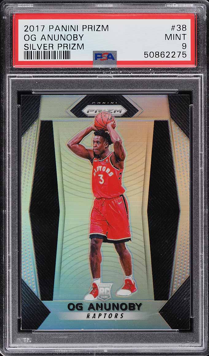 2017 Panini Prizm Silver Prizms OG Anunoby ROOKIE #38 PSA 9 MINT
