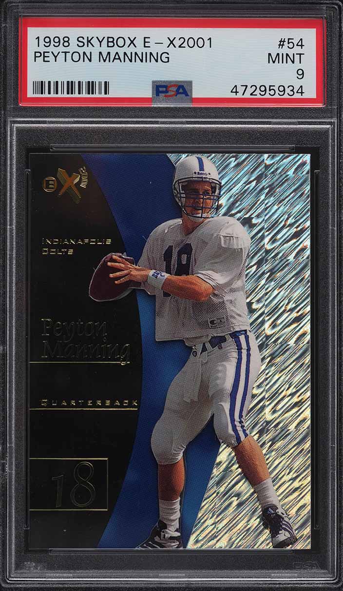 1998 Skybox E-X2001 Peyton Manning ROOKIE #54 PSA 9 MINT