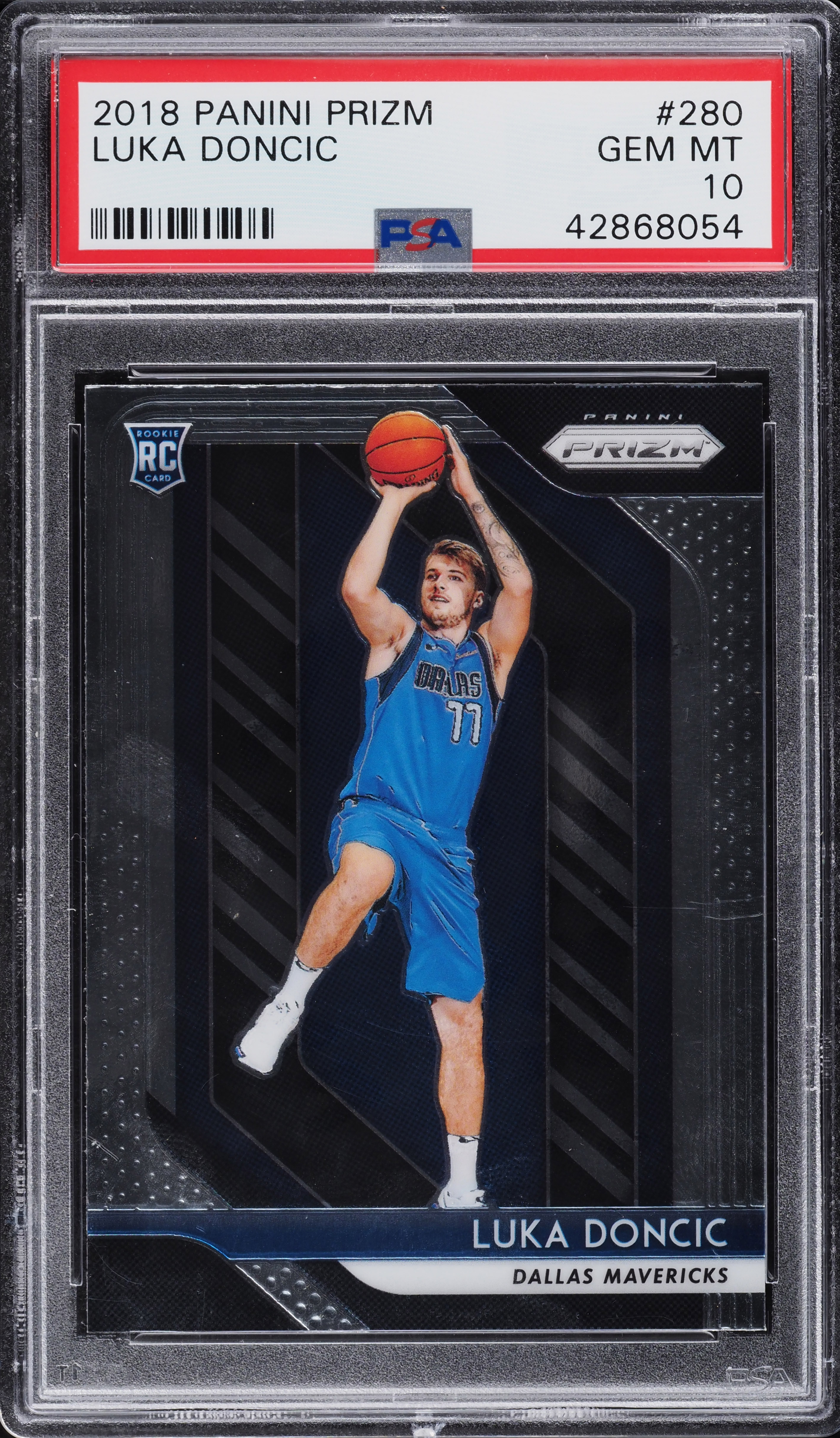 2018 Panini Prizm Luka Doncic ROOKIE RC #280 PSA 10 GEM MINT on