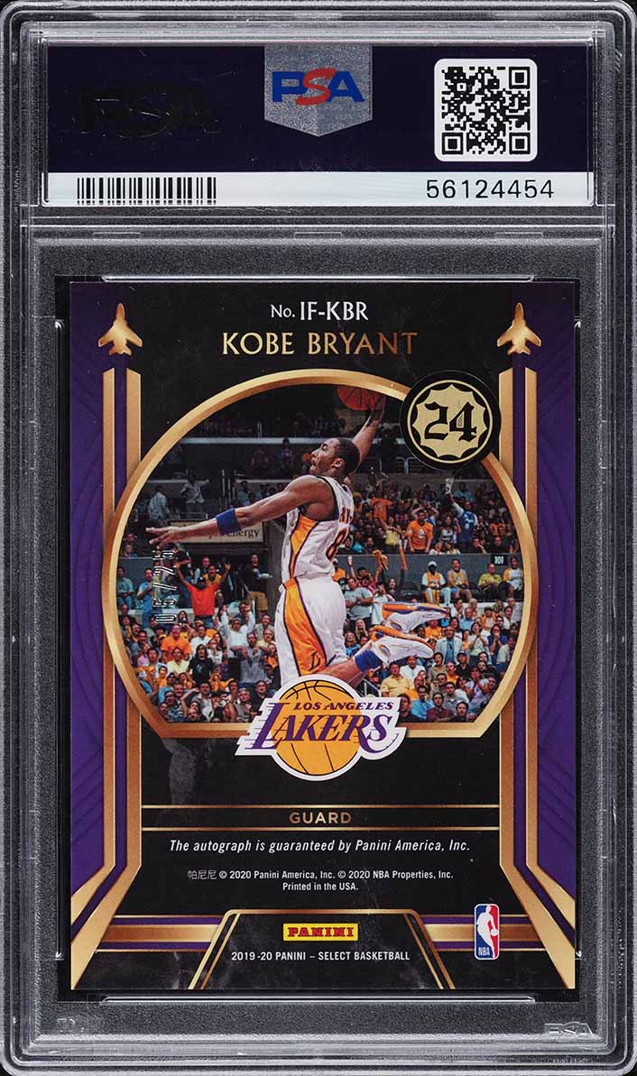 2019 Select In Flight Tie-Dye Prizm Kobe Bryant AUTO DNA 10 /25