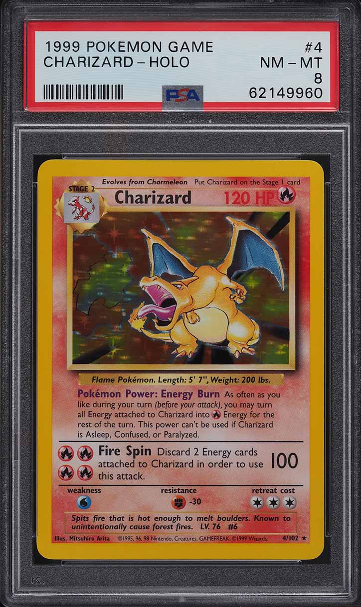 2003 Pokemon Skyridge Holo Crystal Charizard #146 PSA 7 NRMT on