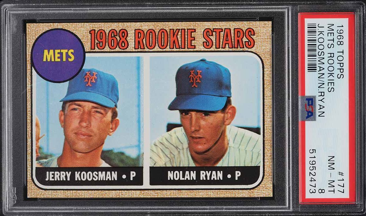1968 Topps Nolan Ryan ROOKIE #177 PSA 8 NM-MT