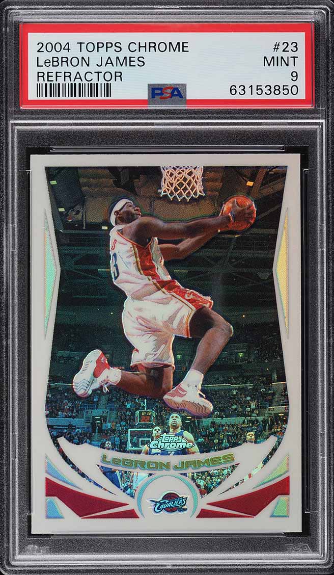 2025 Topps Chrome Sapphire Edition LeBron James #127 PSA 9 MINT on