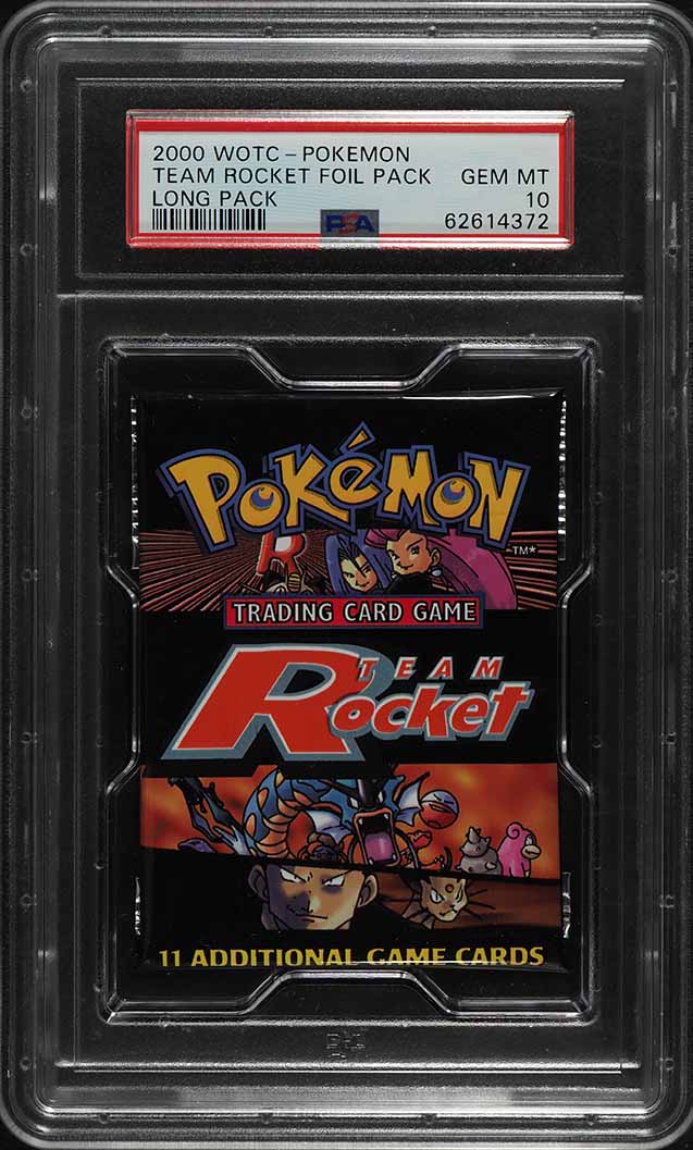 2000 Pokemon Team Rocket Foil Pack Long Pack PSA 10 GEM MINT