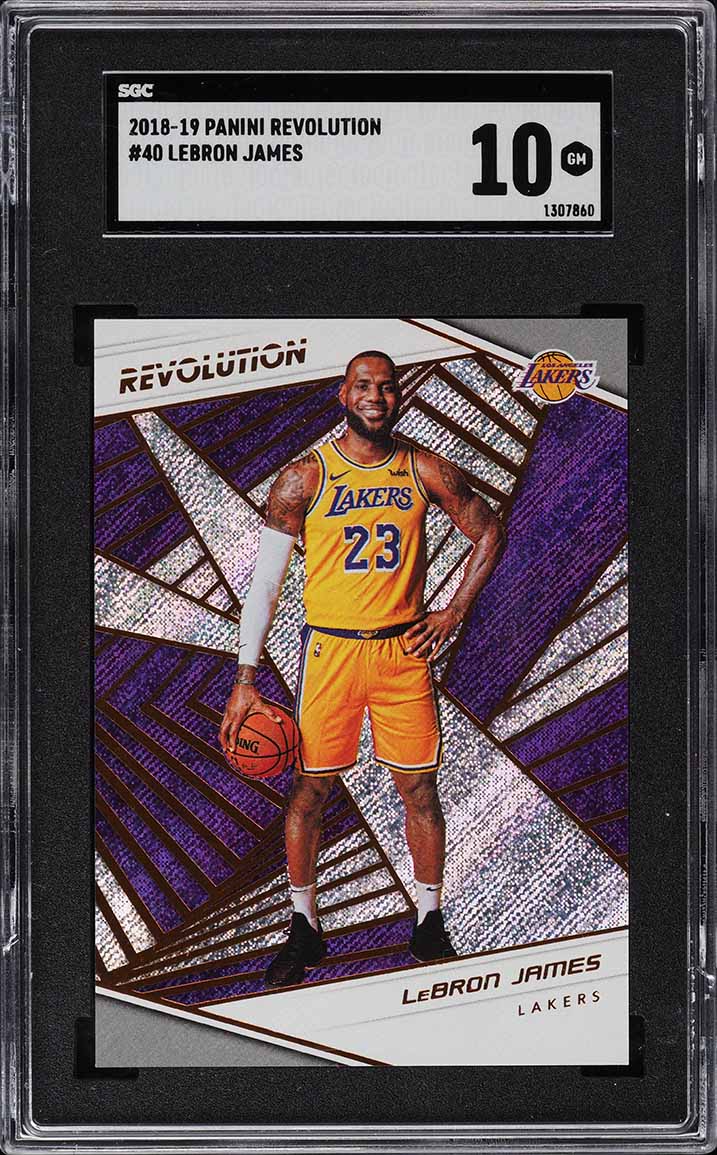 2018 Panini Revolution LeBron James #40 SGC 10 GEM MINT