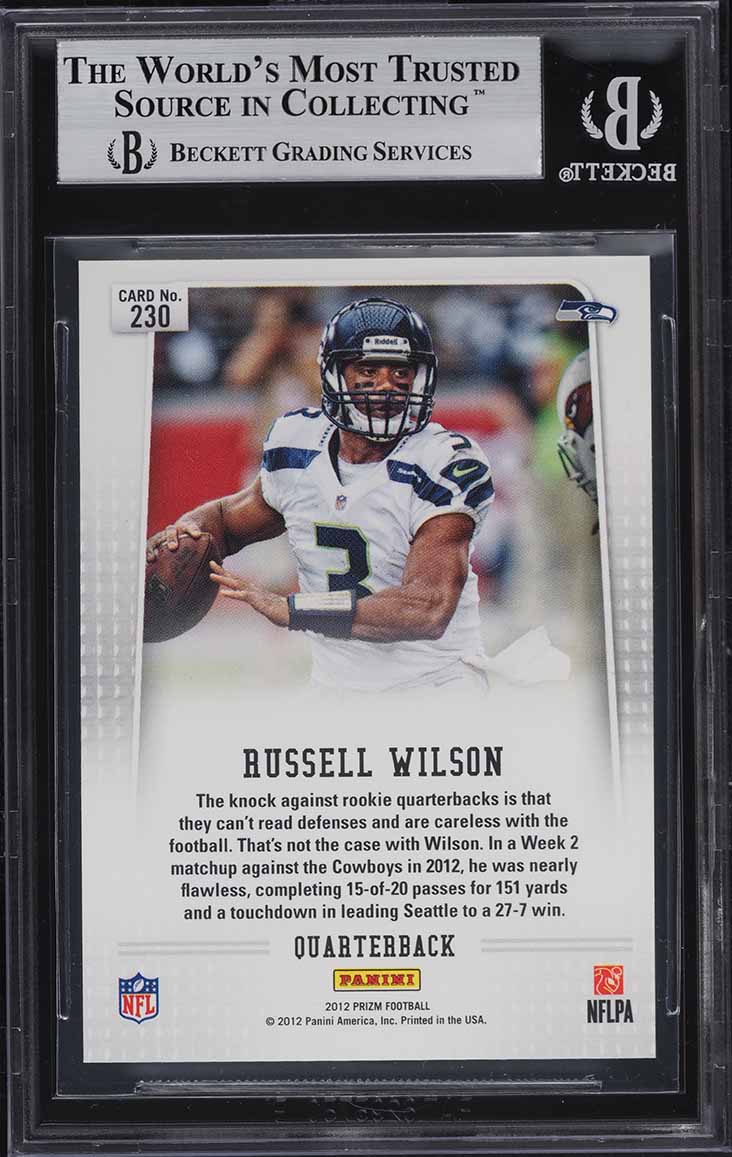 2012 Panini Prizm Russell Wilson ROOKIE #230 BGS 8.5 NM-MT+