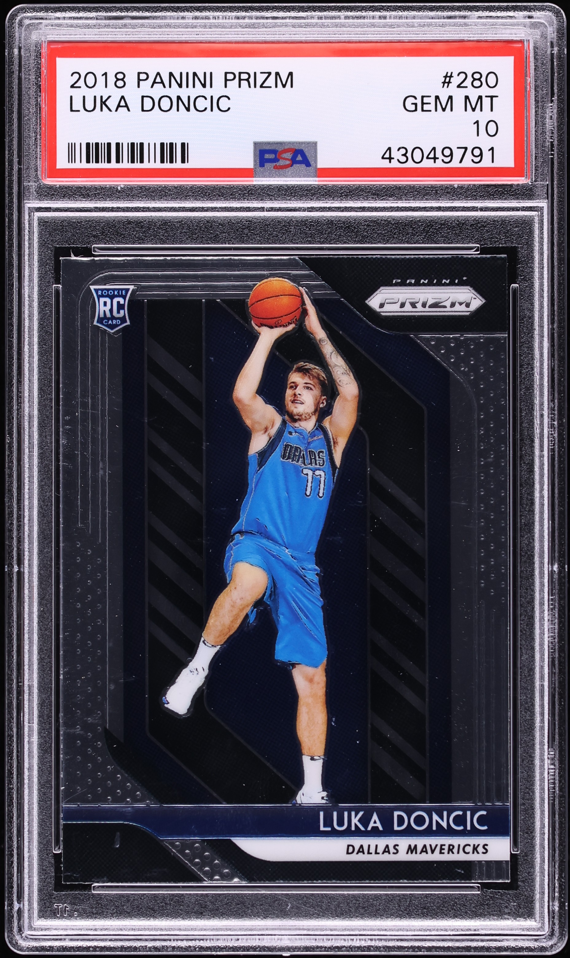 2018 Panini Prizm Luka Doncic ROOKIE #280 PSA 10 GEM MINT on