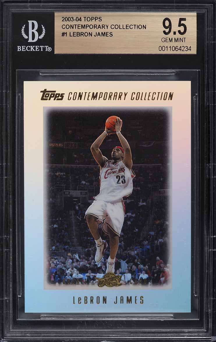2003 Topps Contemporary Collection LeBron James ROOKIE RC #1 BGS 9.5 GEM MINT