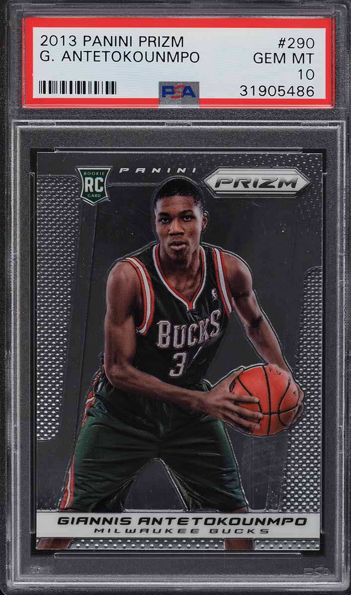 2013 Panini Prizm Giannis Antetokounmpo ROOKIE #290 PSA 10 GEM MINT