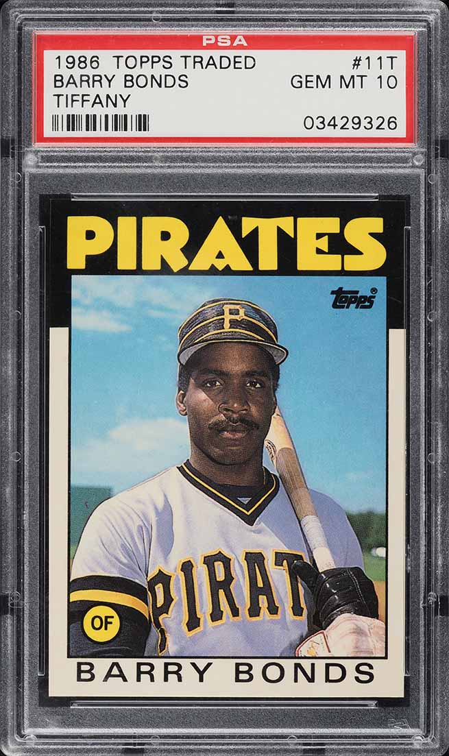1986 Topps Traded Tiffany Barry Bonds ROOKIE #11T PSA 10 GEM MINT