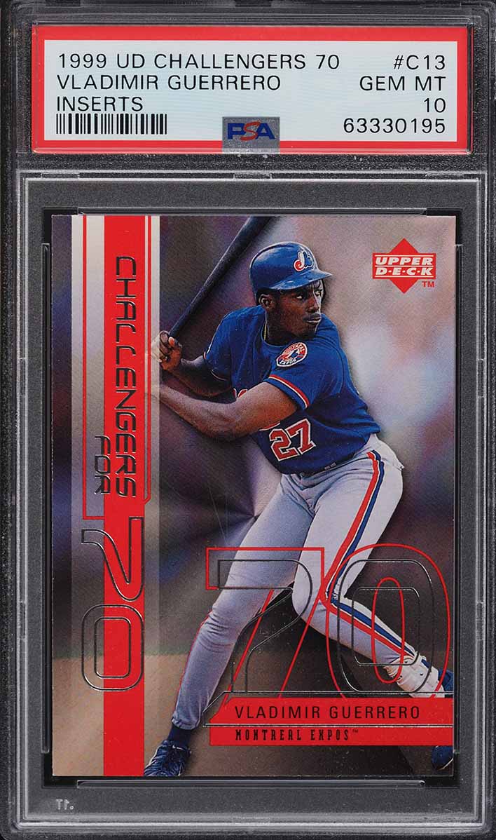 1999 Upper Deck Challengers For 70 Inserts Vladimir Guerrero #C13 PSA 10 GEM