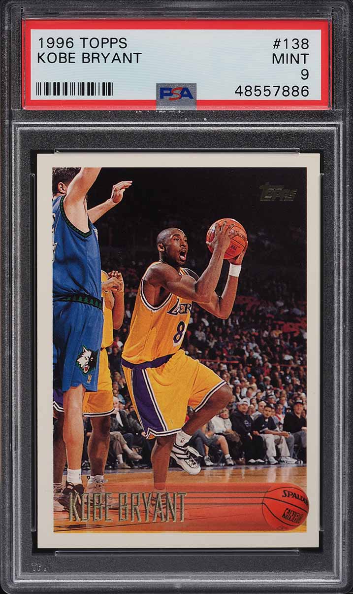 1996 Topps Basketball Kobe Bryant ROOKIE #138 PSA 9 MINT