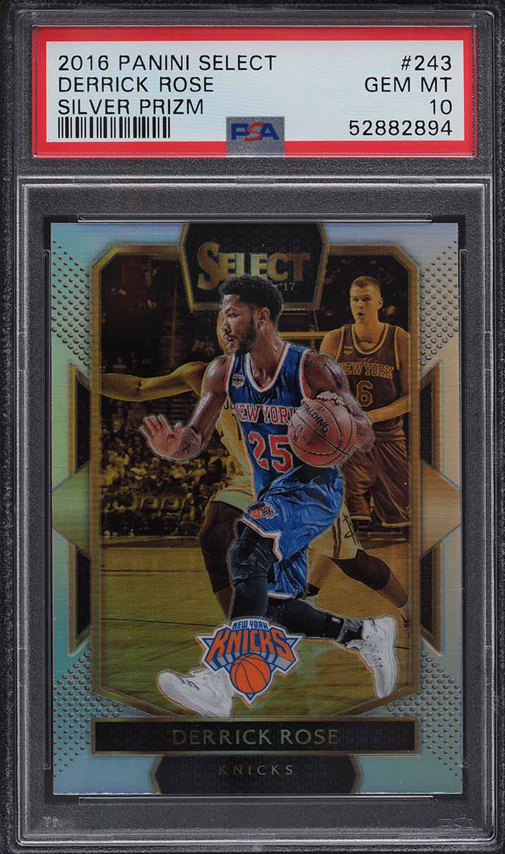 2016 Select Courtside Silver Derrick Rose #243 PSA 10 GEM MINT
