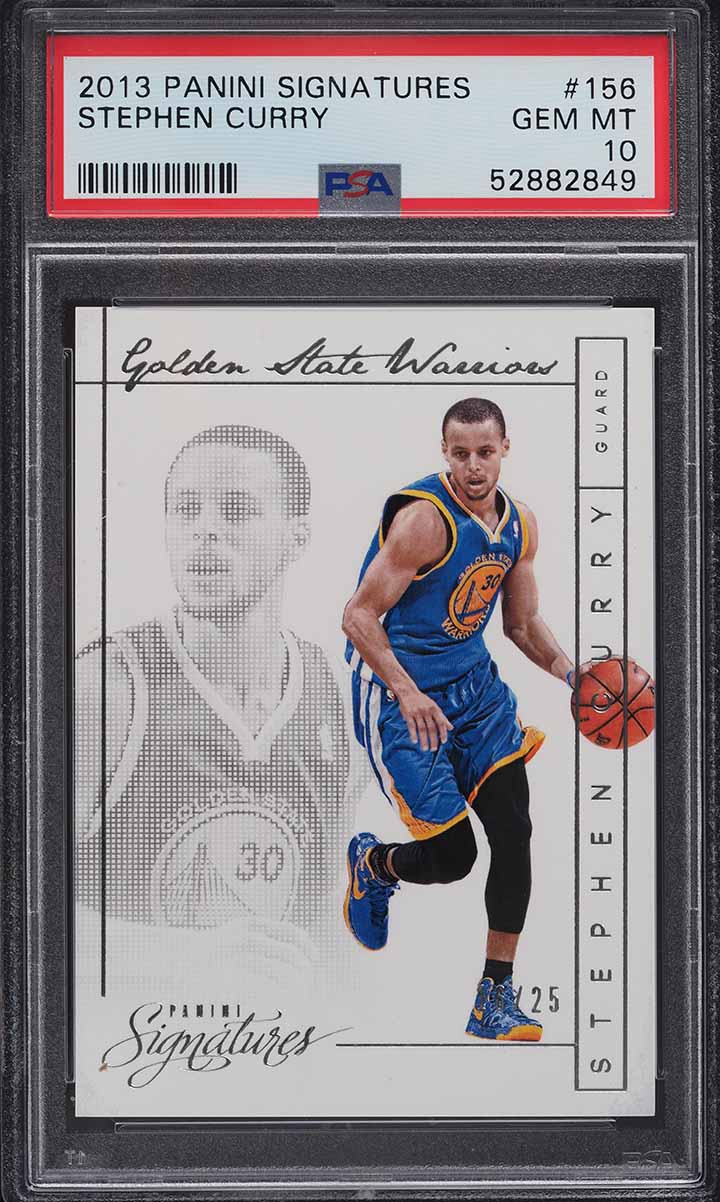2013 Panini Signatures Stephen Curry /25 #156 PSA 10 GEM MINT