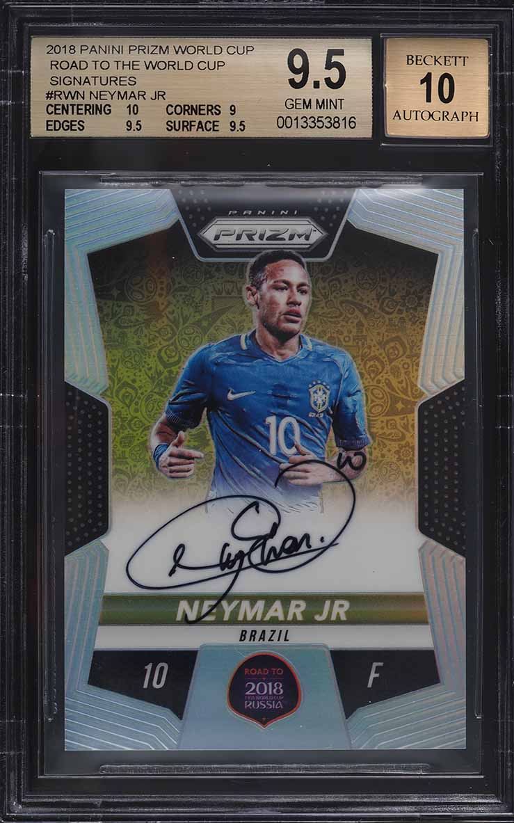 2014 Panini Prizm World Cup Neymar Jr AUTO #112 PSA/DNA 10 GEM
