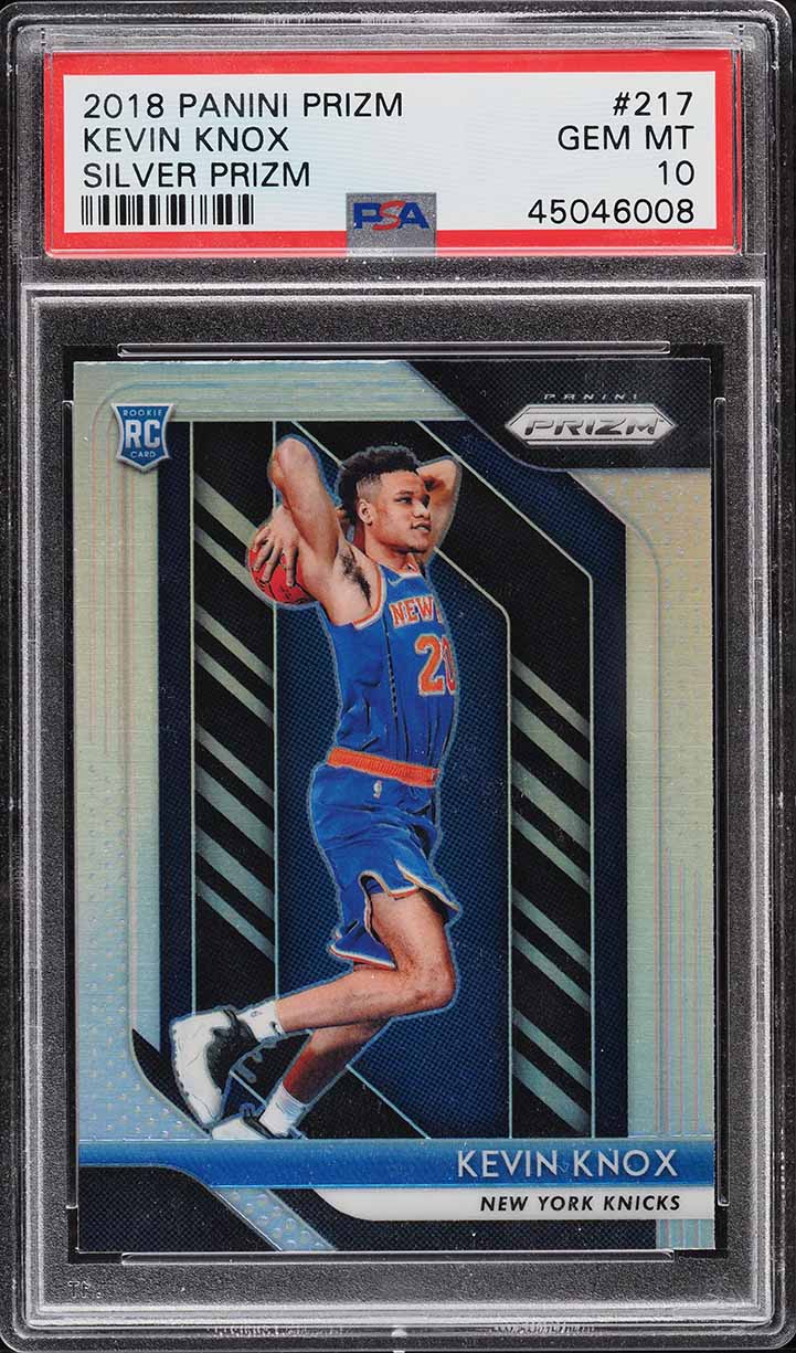 2018 Panini Prizm Silver Kevin Knox ROOKIE #217 PSA 10 GEM MINT