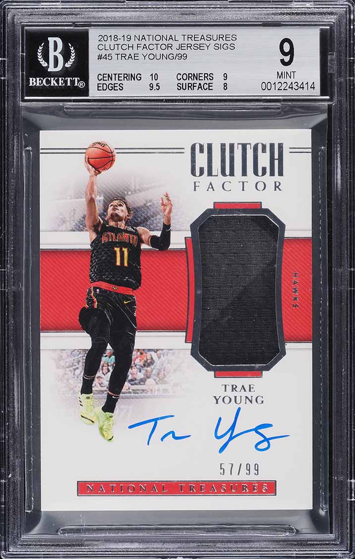 その他 2018-19 Panini Noir Trae Young RC Auto 2018 Panini Encased '21 Black Box Trae Young ROOKIE AUTO DNA 10 1