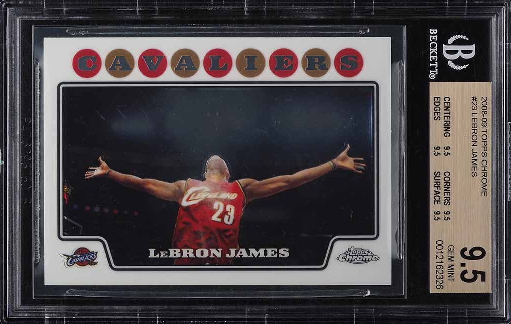 2008 Topps Chrome LeBron James #23 BGS 9.5 GEM MINT