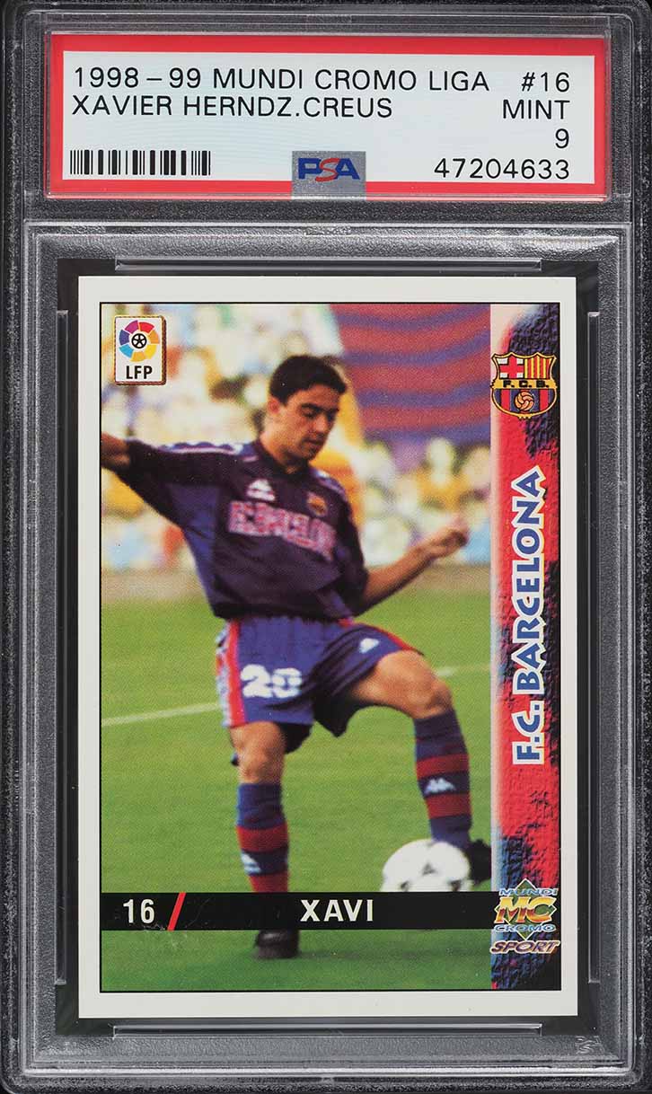 Xavi Hernandez 1998 Mundi Cromo Liga #16 Base Price Guide - Sports