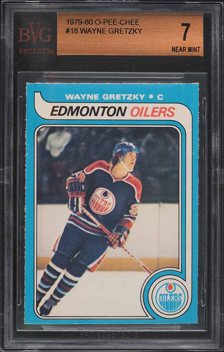 1979 O-Pee-Chee Hockey Wayne Gretzky ROOKIE #18 BVG 7 NRMT