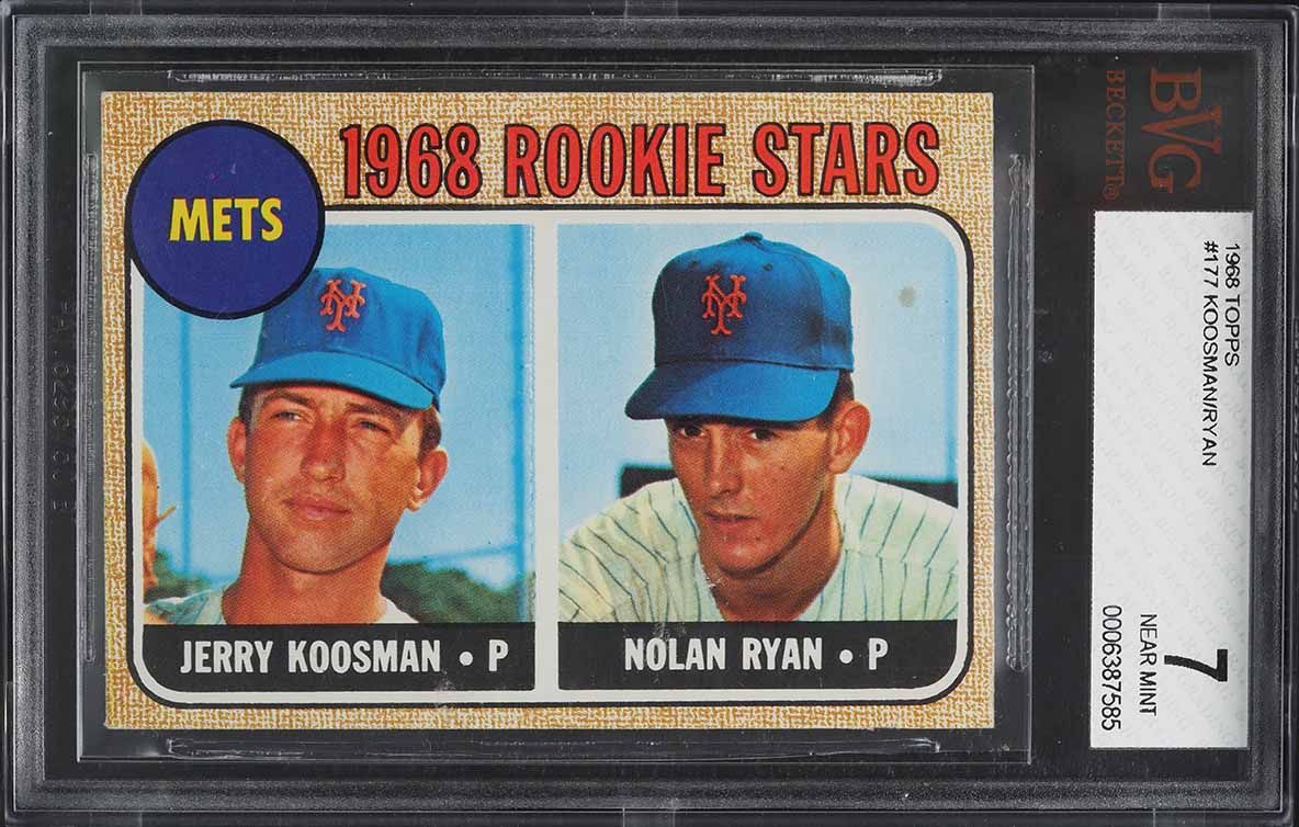1968 Topps Nolan Ryan ROOKIE #177 BVG 7 NRMT