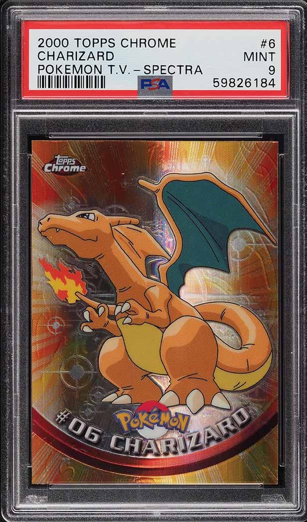 1997 Pokemon Japanese Topsun Blue Back No Number Charizard PSA 9