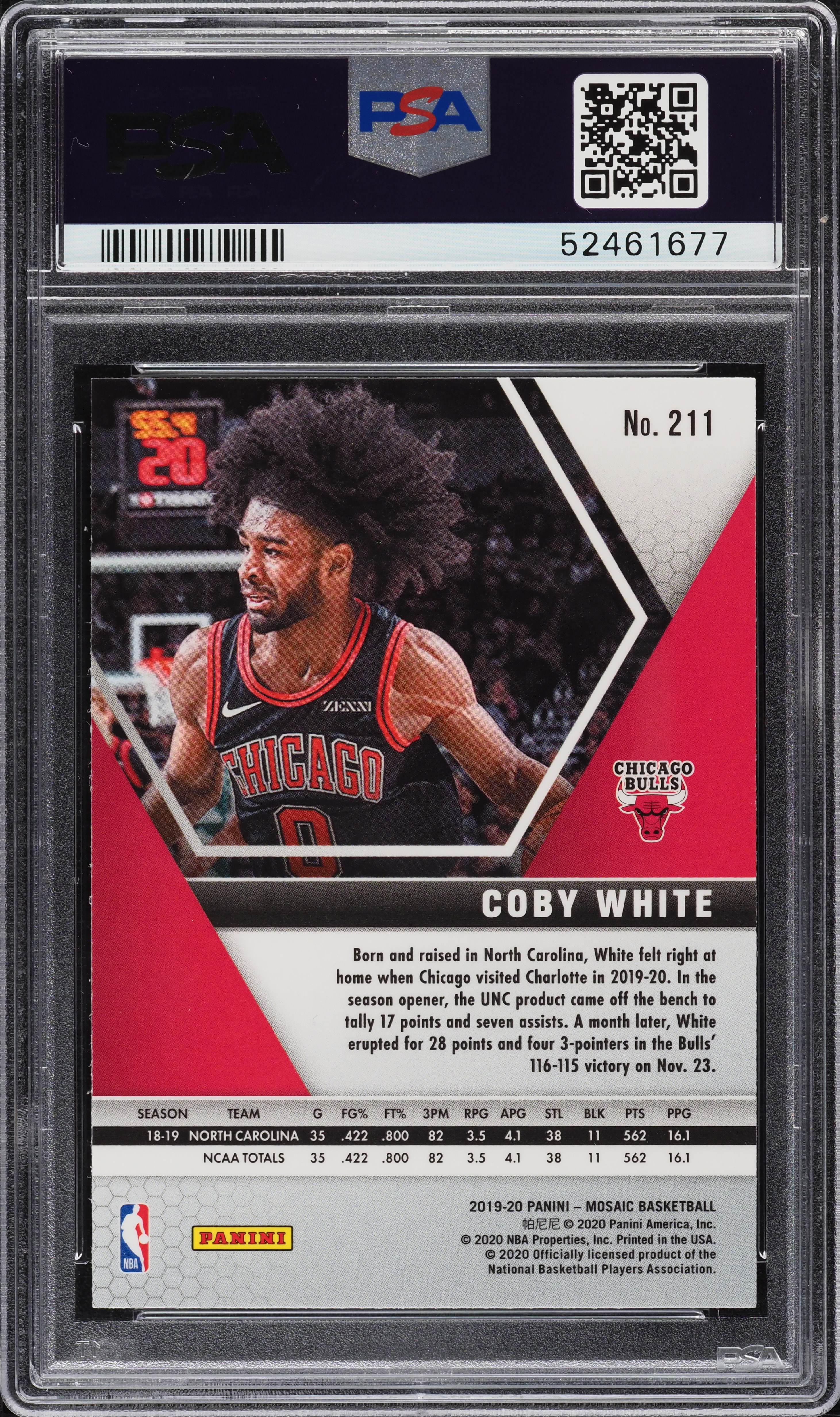 その他 2019 Coby White My House Holo Bulls NBA Amazon.com: 2019-20 Donruss Optic My House Basketball #9 Coby
