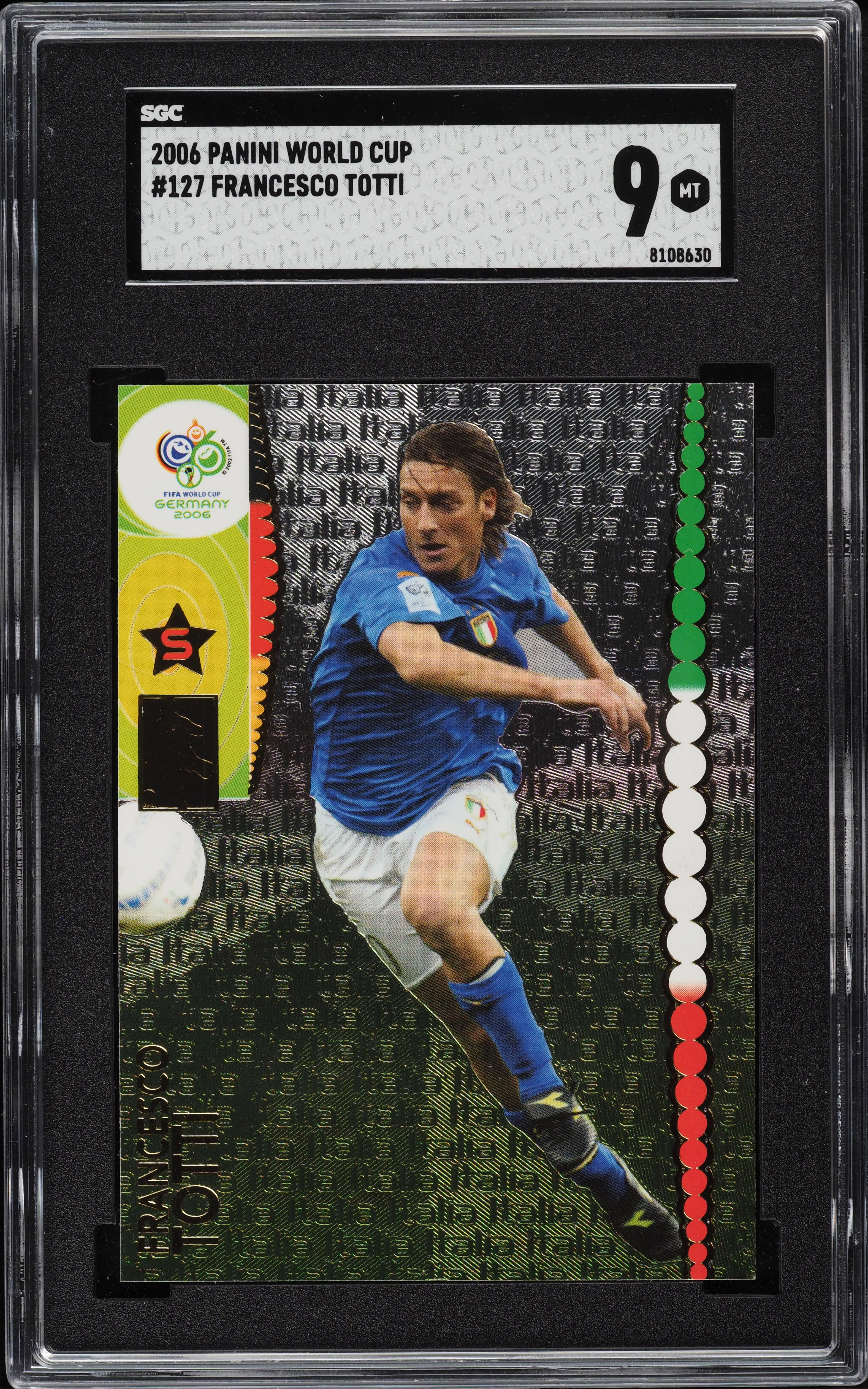 2006 Panini World Cup Francesco Totti #127 SGC 9 MINT on Fanatics