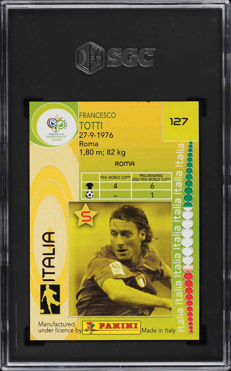 2006 Panini World Cup Francesco Totti #127 SGC 9 MINT on Fanatics