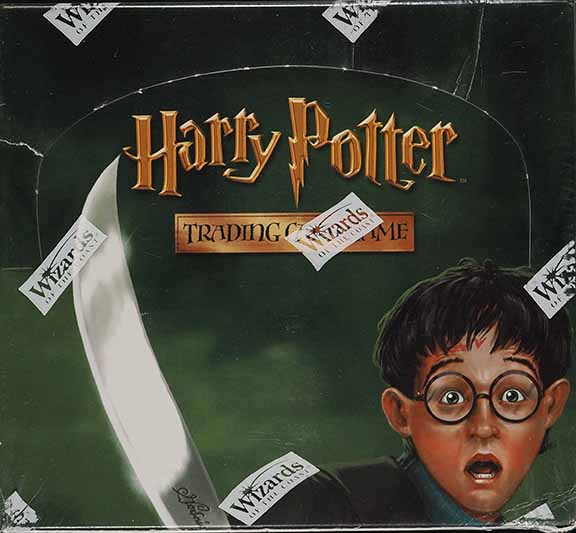 Harry Potter WOTC Chamber of Secrets Factory Sealed Booster Display Box on Fanatics Collect Harry Potter WOTC Chamber of Secrets Factory Sealed Booster Display Box on Fanatics Collect