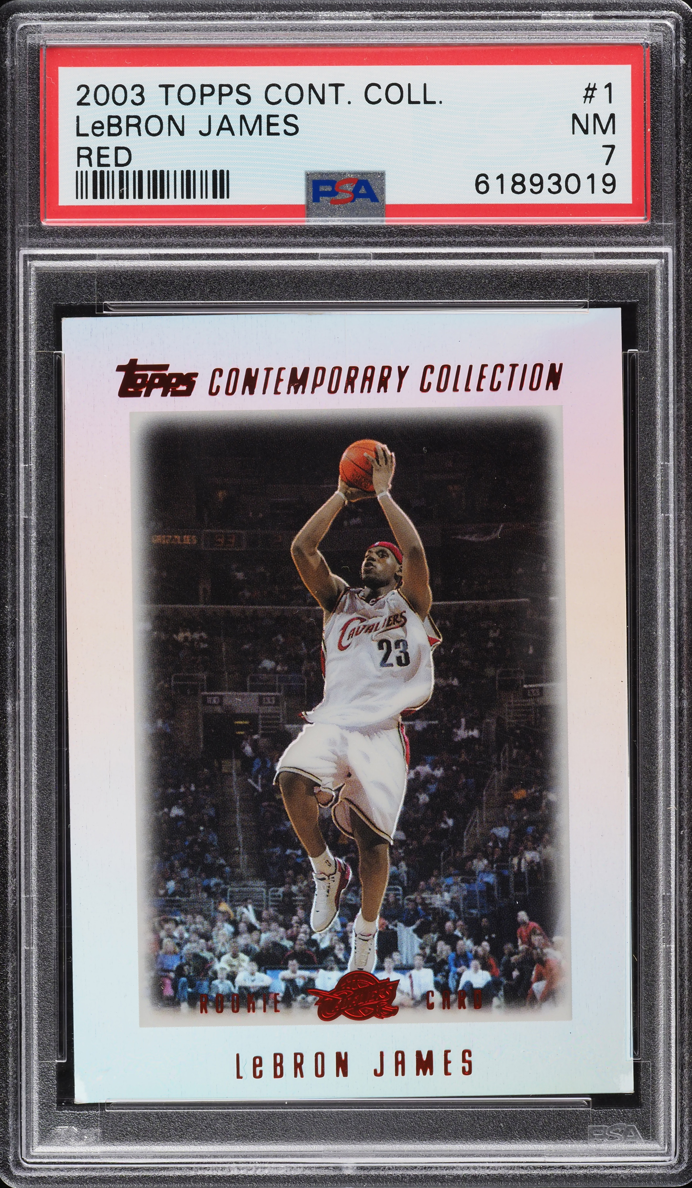 2003 Topps Contemporary Collection Red LeBron James ROOKIE /225 #1