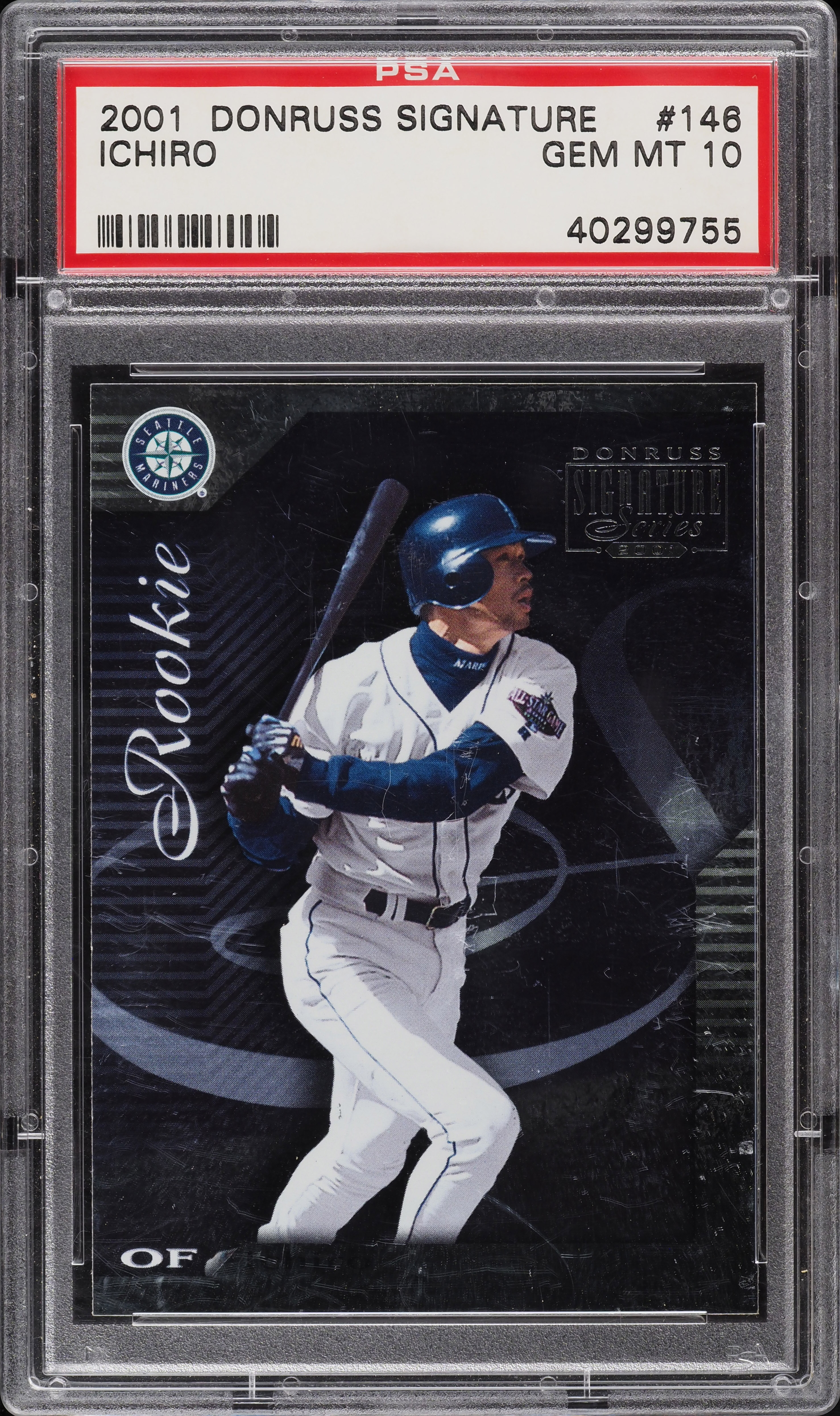 2001 Donruss Signature Ichiro Suzuki ROOKIE /330 #146 PSA 10 GEM