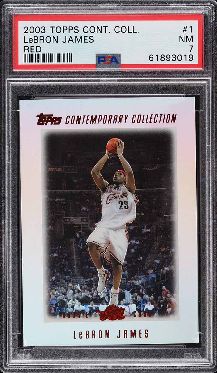 2003 Topps Contemporary Collection Red LeBron James ROOKIE /225 #1