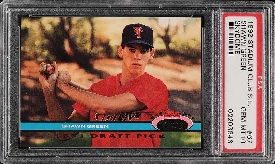 1992 Stadium Club S.E. Skydome Shawn Green ROOKIE #67 PSA 10 GEM MINT