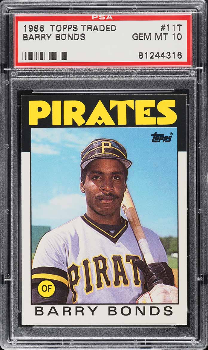 1986 Topps Traded Barry Bonds ROOKIE #11T PSA 10 GEM MINT