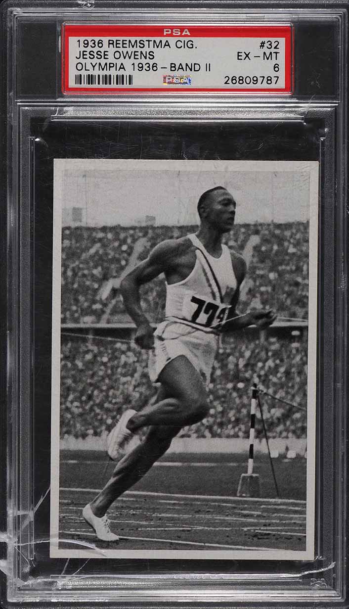 1936 Reemstma Olympia '36 Band II Jesse Owens #32 PSA 6 EXMT