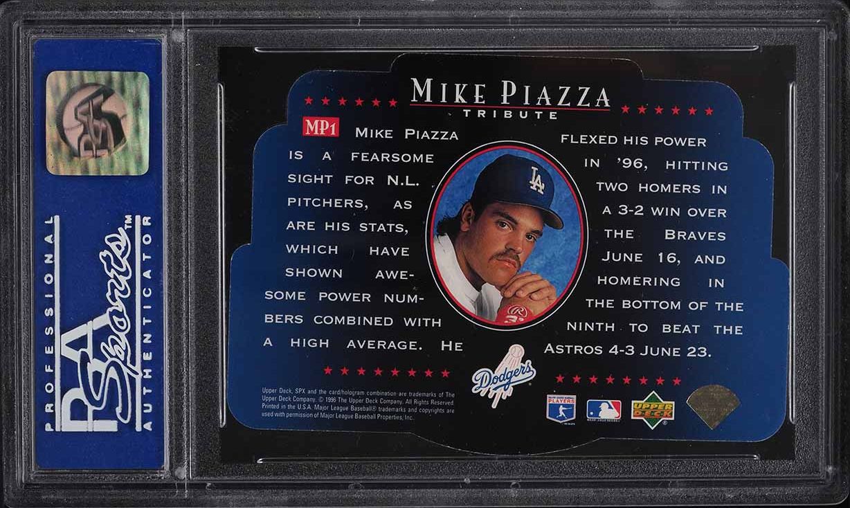 1996 SPx Tribute Mike Piazza #MP1 PSA 9 MINT on Fanatics Collect