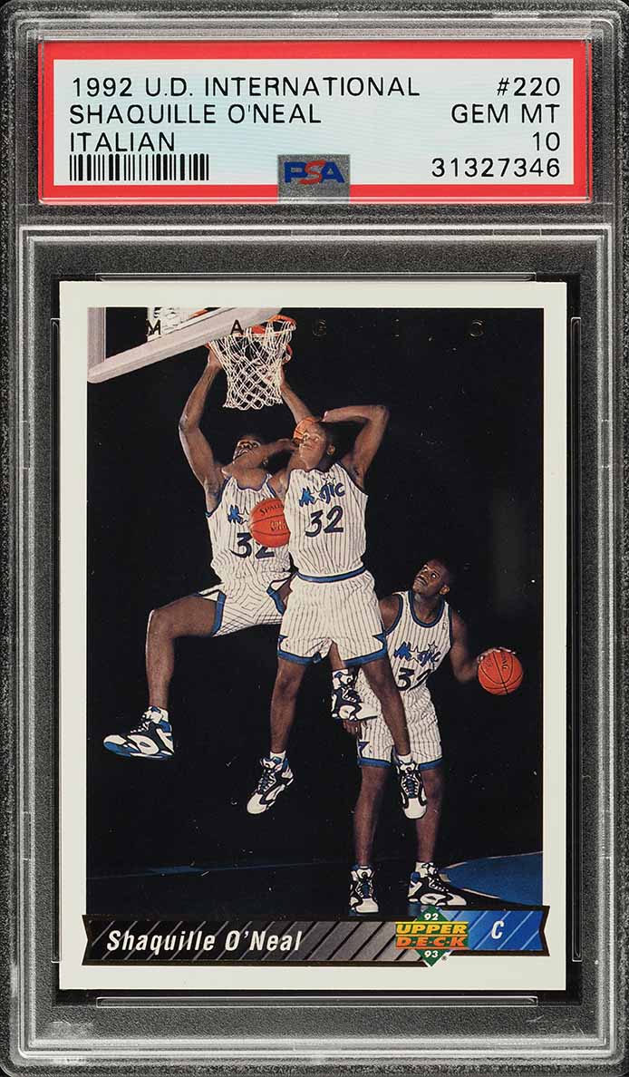 1992 Upper Deck Basketball Shaquille O'Neal ROOKIE #1 PSA 10 GEM