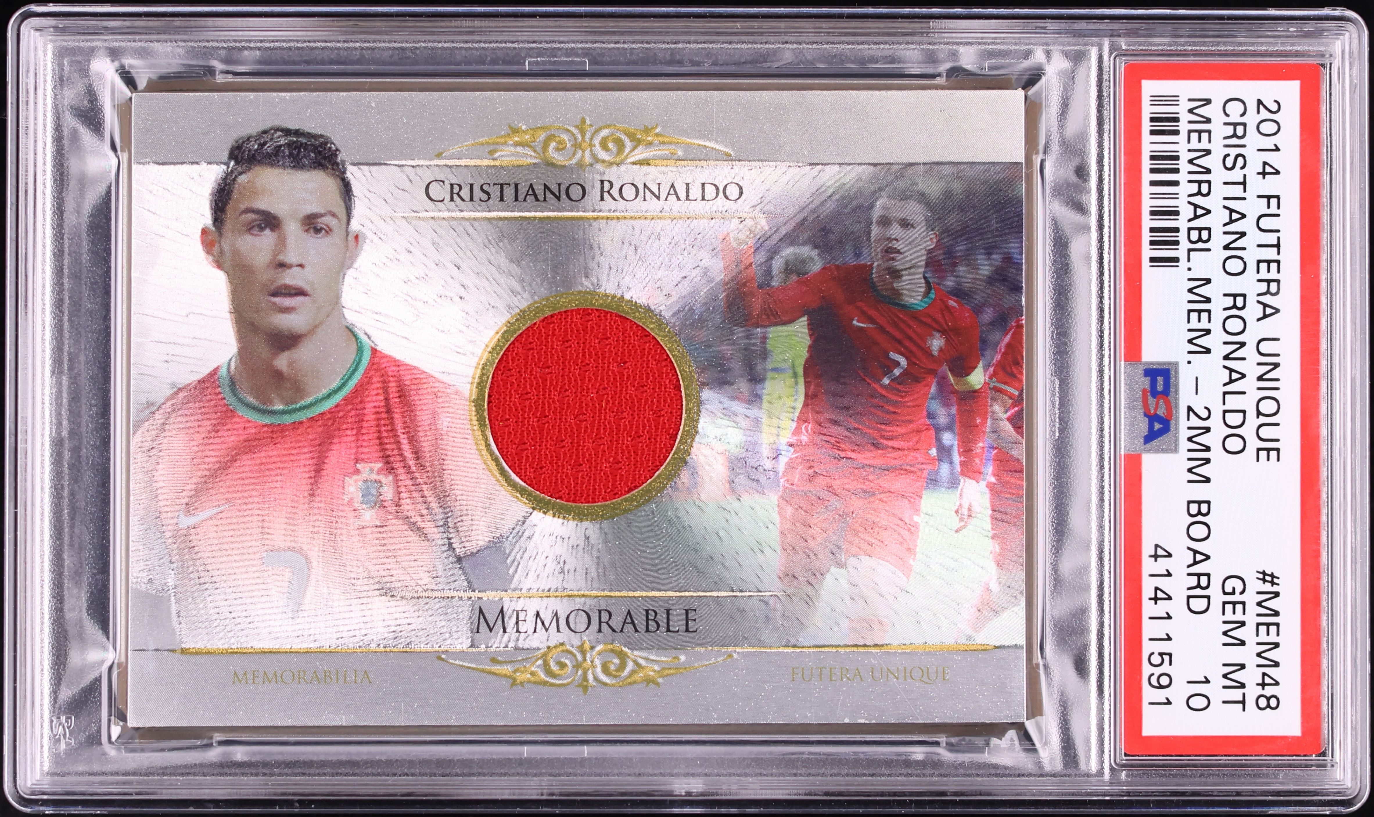 2014 Futera Unique Memorable Cristiano Ronaldo PATCH /11 #MEM48