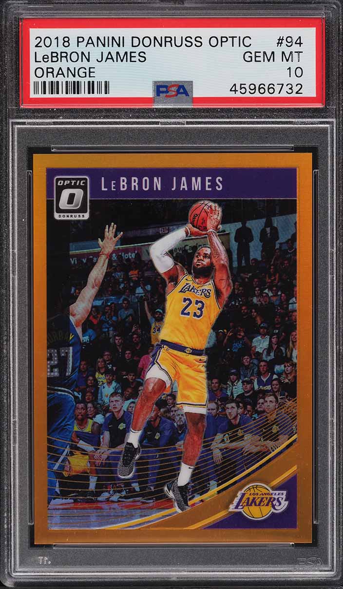 2018 Donruss Optic Orange LeBron James /199 #94 PSA 10 GEM MINT