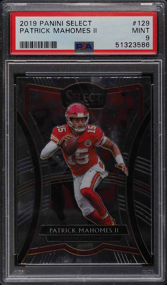 2019 Select Premier Level Patrick Mahomes II #129 PSA 9 MINT