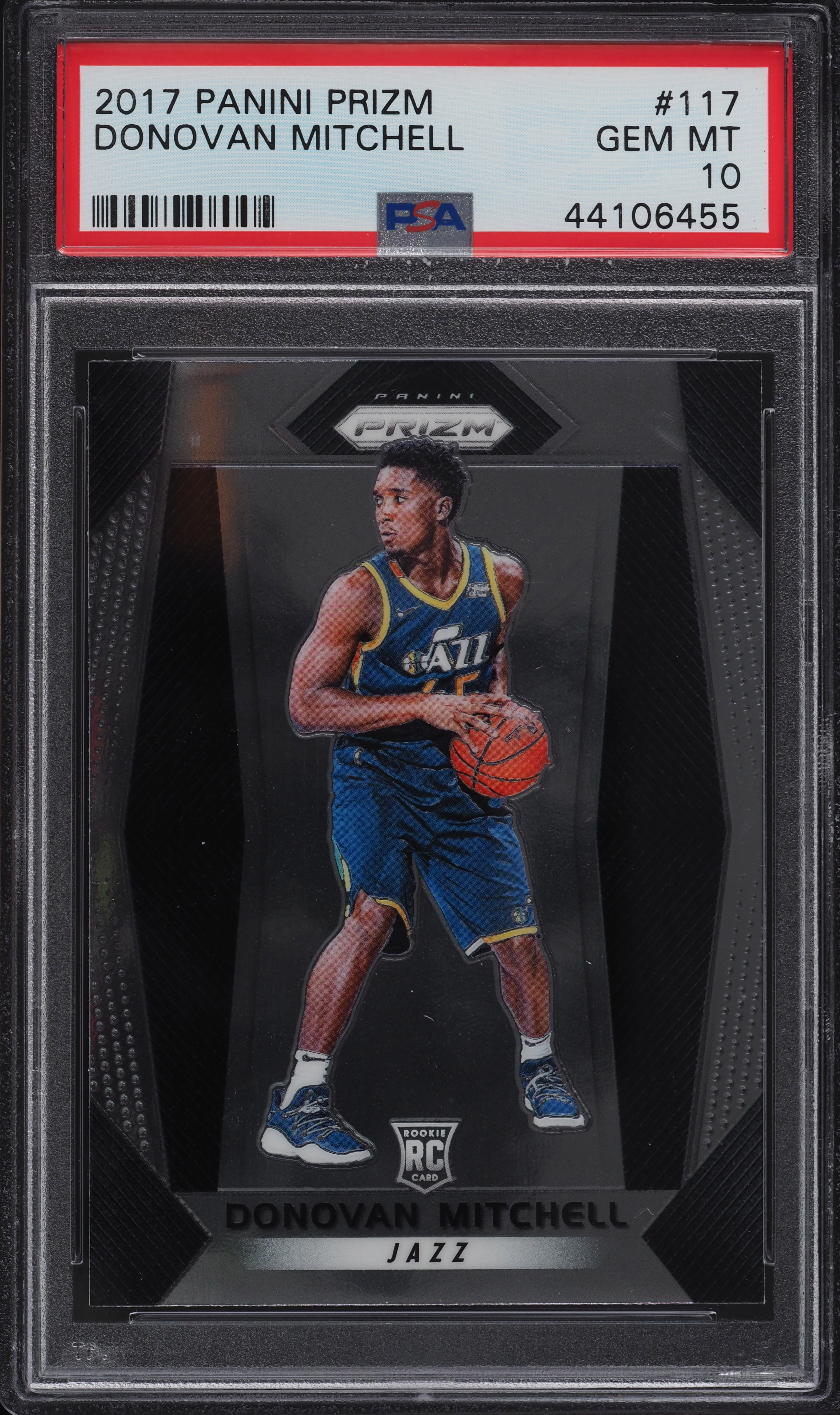 PSA10❗ルーキーカード DONOVAN MITCHELL RC PRIZM 2017 Panini Prizm Donovan Mitchell ROOKIE RC #117 PSA 10 GEM MINT